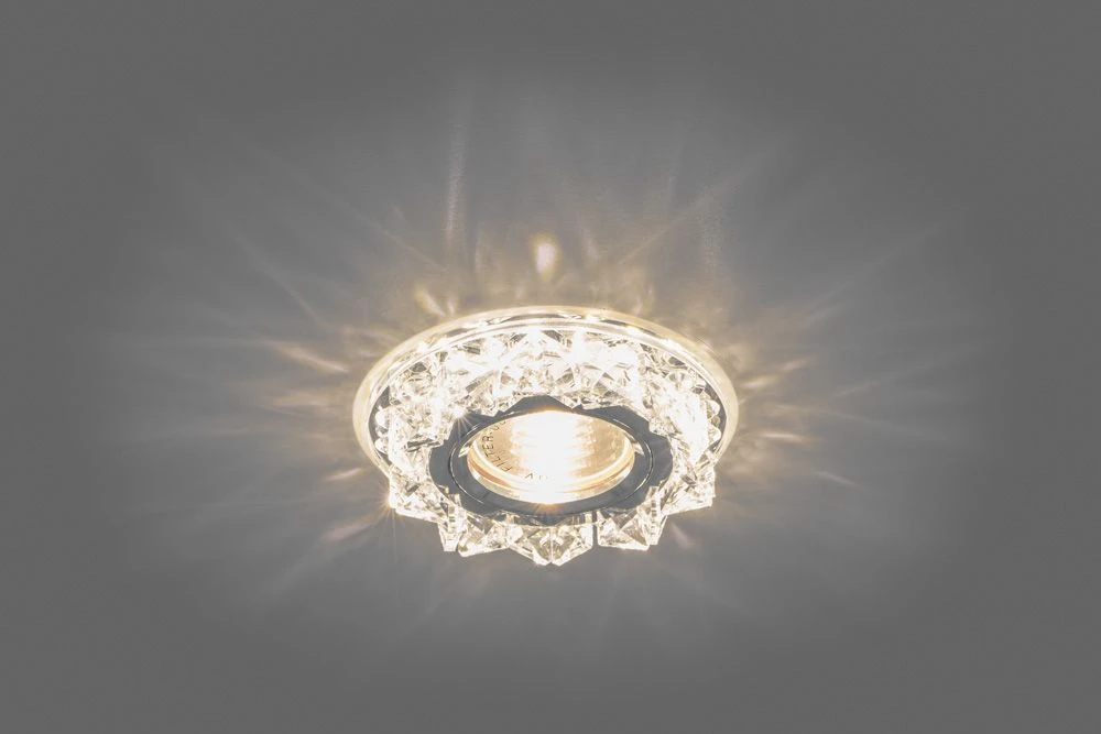 Светильник встраиваемый с белой LED подсветкой Feron CD2917 потолочный MR16 G5.3 прозрачный 28466 1