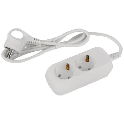 Удлинитель 2х1.5м с заземл. 10А IP20 GREEN LINE UDL-10-215-E ПВС 3х0.75 Эра Б0064978