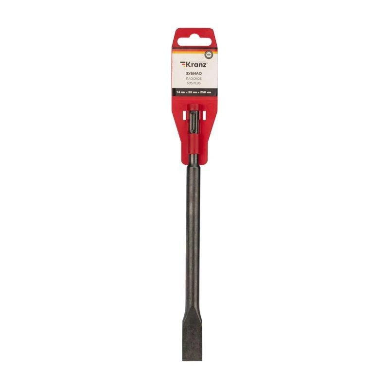 Зубило плоское 14х20х250мм SDS PLUS Kranz KR-91-0207 1