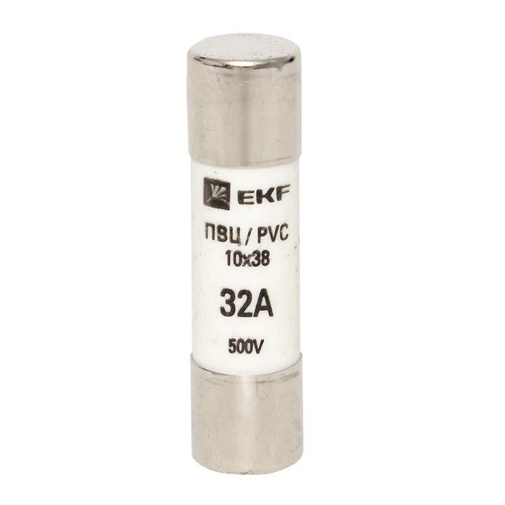 Вставка плавкая цилиндрическая ПВЦ 10х38 32А EKF pvc-10x38-32 1