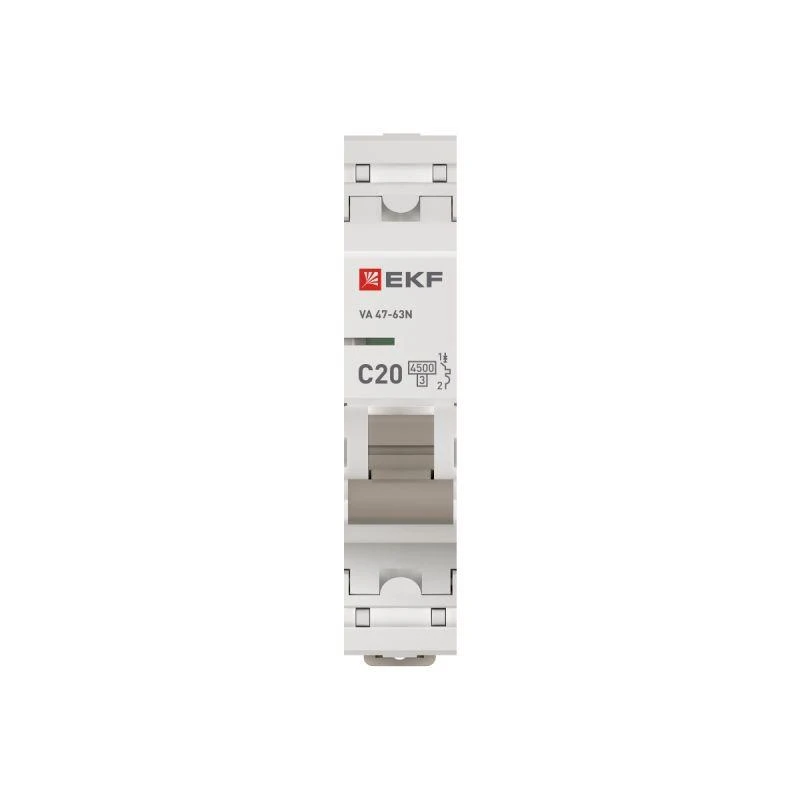 Выключатель автоматический 1п C 20А 4.5кА ВА 47-63N PROxima EKF M634120C 2
