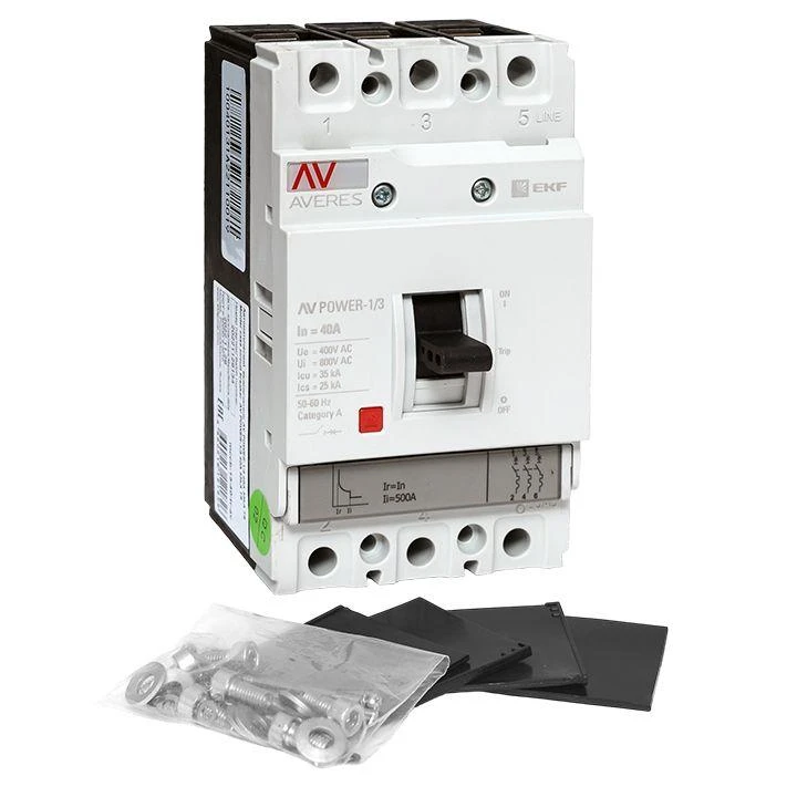 Выключатель автоматический 3п 40А 35кА AV POWER-1/3 TR AVERES EKF mccb-13-40-TR-av 4