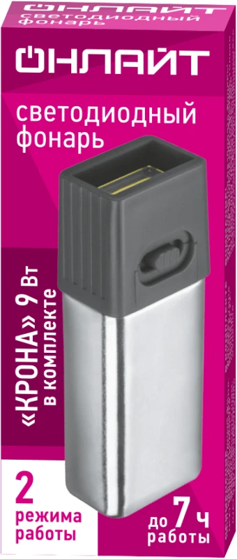 Фонарь светодиодный мини 90 889 OPT-CP10-6F22 пласт. 1СОВ 1Вт 2реж. 50лм IP20 ОНЛАЙТ 90889 1