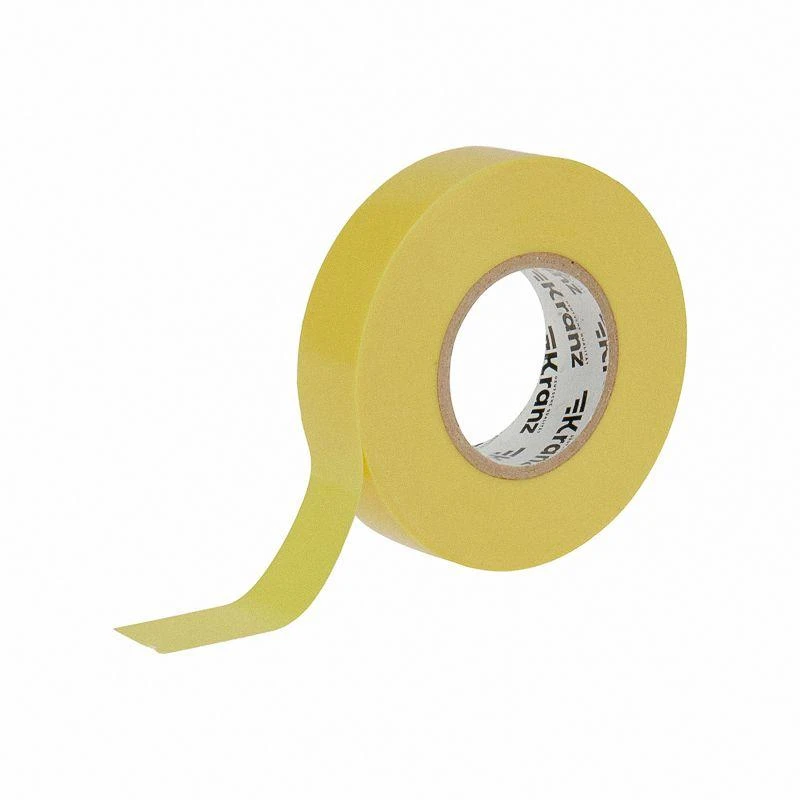 Изолента ПВХ профессиональная 0.18х19мм 20м желт. Kranz KR-09-2802 2