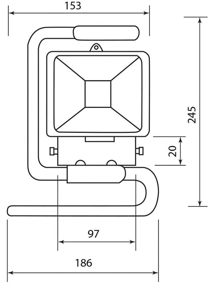 Светодиодный прожектор Feron LL-260 переносной IP65 10W 6500K 12155 1