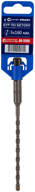 Бур по бетону Profi двойн. резьба SDS-Plus 5х160мм Cutop 40-5160 1