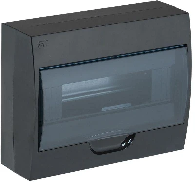 Корпус навесной ЩРН-П-12 Krepta 3 IP41 пластик. черн. IEK MKP12-N-12-41-K02