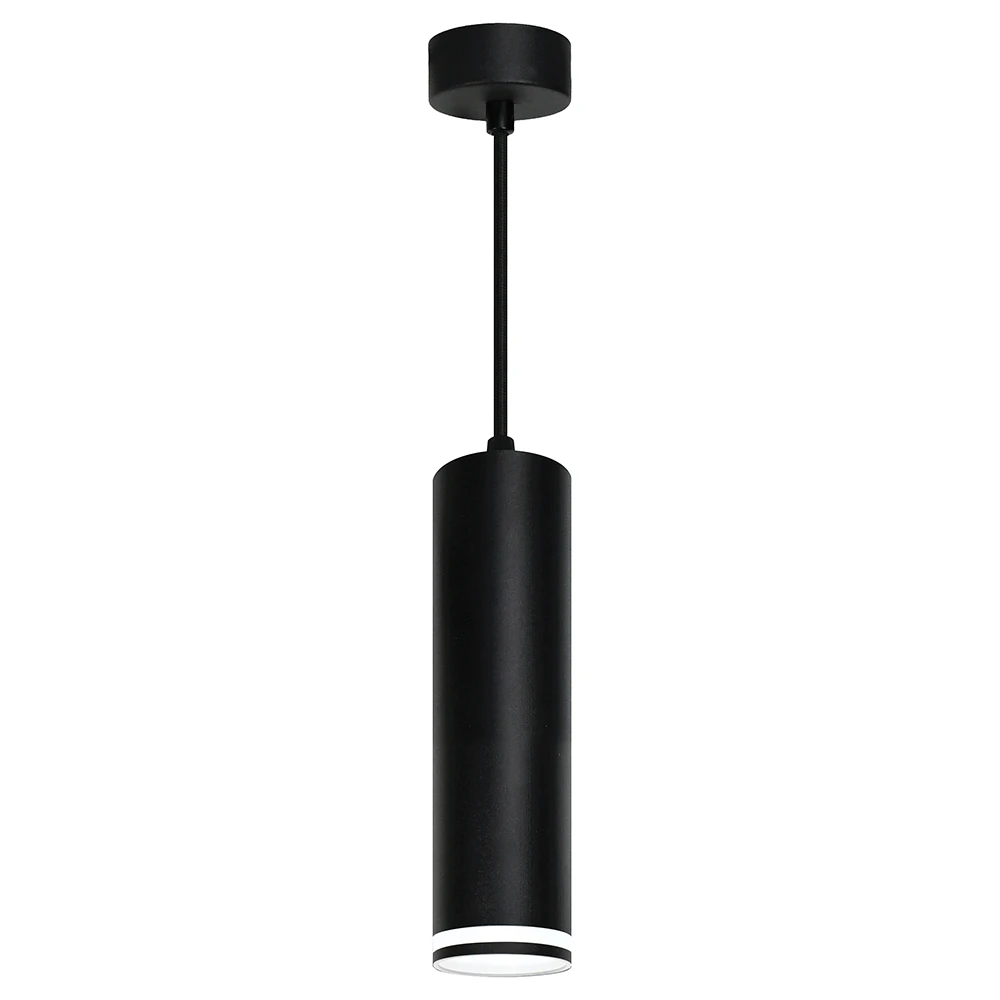 Светильник потолочный Feron ML1708 Barrel LUNA на подвесе MR16 35W 230V, черный 55*280 48084 1