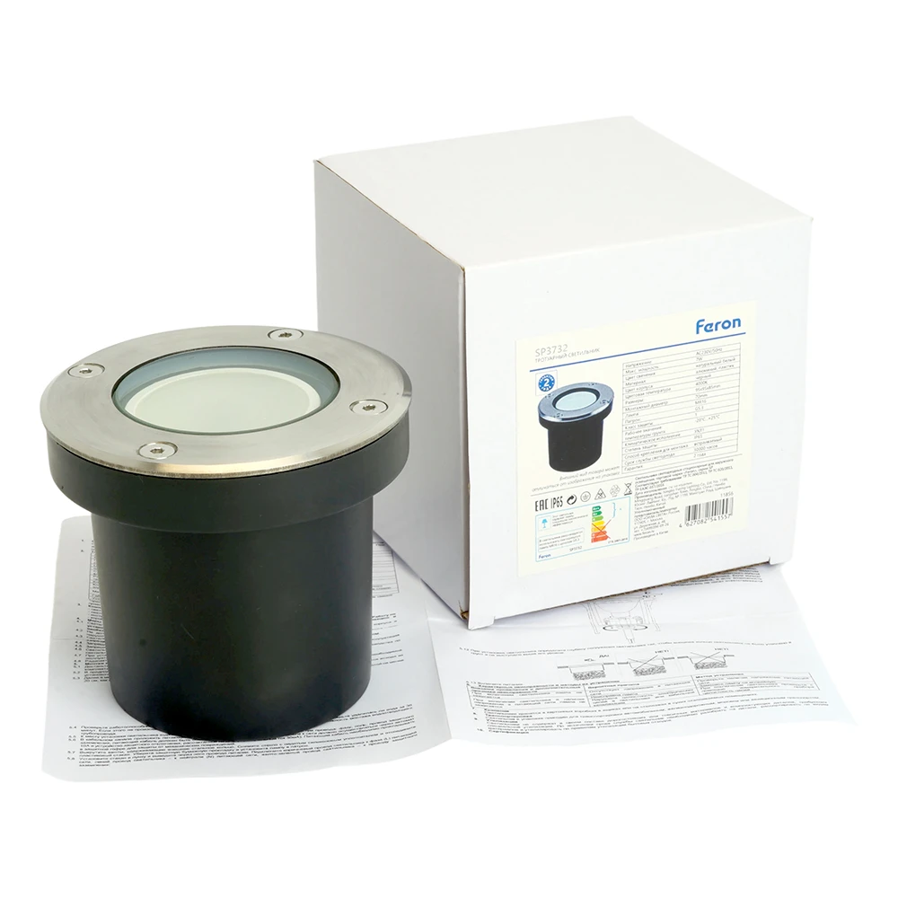 Светодиодный светильник тротуарный (грунтовый) Feron SP3732 7W 4000K 230V IP65 11856 10