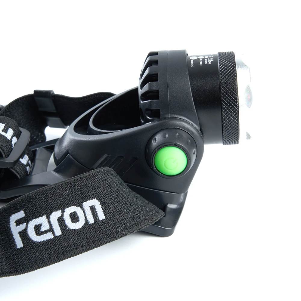 Фонарь налобный FERON TH2305 ZOOM c аккумулятором 5W, 2*18650 IP44 пластик/алюминий 41709 6