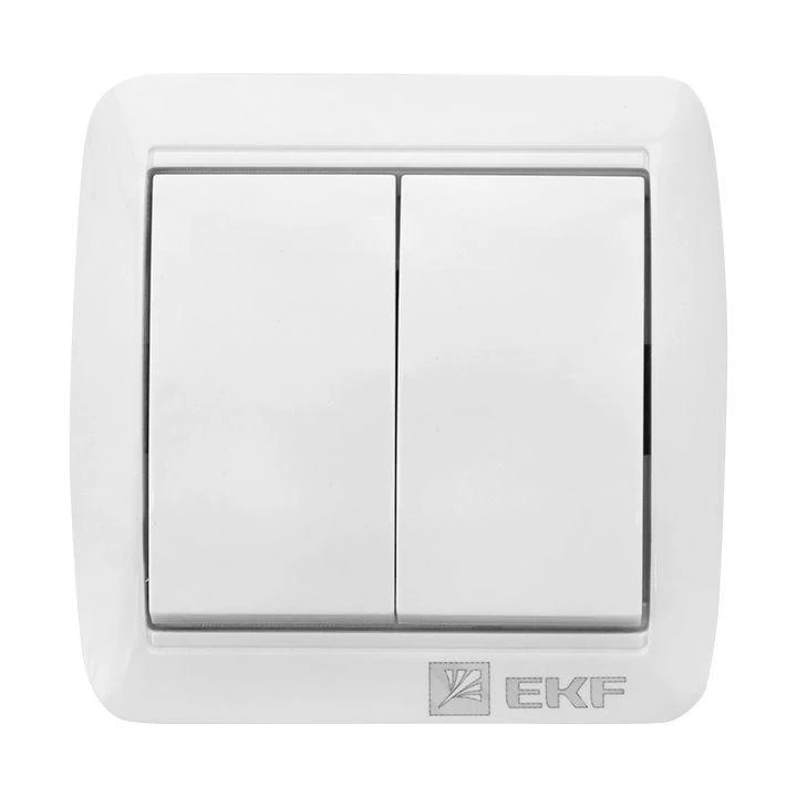 Выключатель 2-кл. ОП Владивосток 10А IP54 бел. PROxima EKF EQR16-023-30-54 3