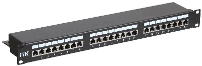 Патч-панель 1U кат.5E STP 24 порта Dual IDC ITK PP24-1UC5ES-D05