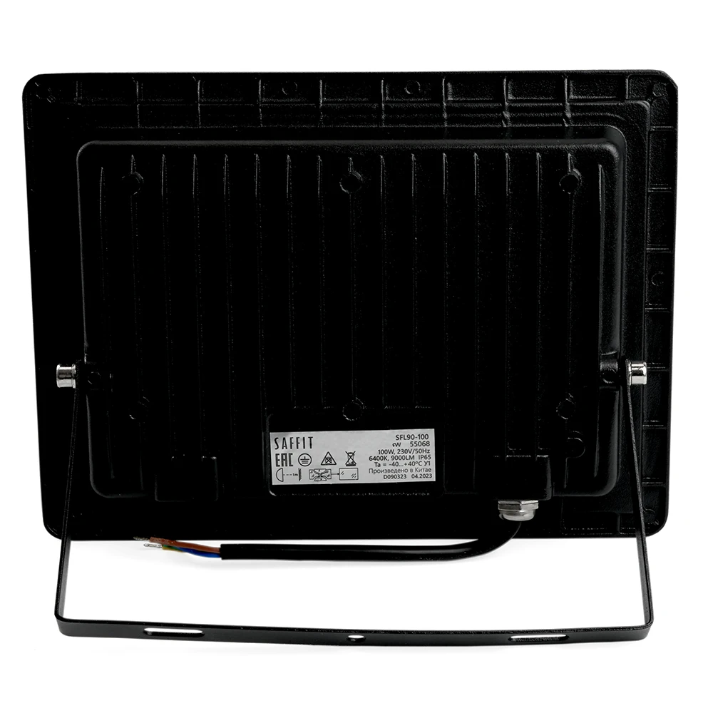 Светодиодный прожектор SAFFIT SFL90-100 IP65 100W 6400K черный 55068 3