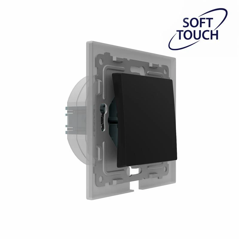 Переключатель 1-кл. СП Pixel IP44 механизм карбон TOKOV ELECTRIC TKE-PX-P1-C14-IP44 2