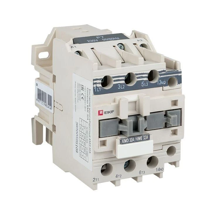 Контактор КМЭ 32А кат. 220В AC 1НЗ EKF ctr-s-32-220-nc 6
