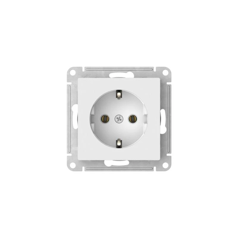 Розетка AtlasDesign 16А с заземл. быстрозажим. клем. механизм бел. SE ATN000143S 4