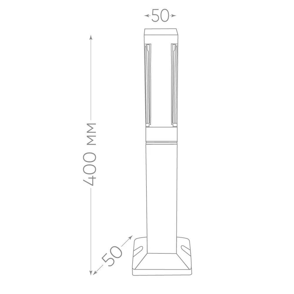 Светильник уличный светодиодный Feron DH602, 5W, 250Lm, 4000K, черный 11706 3