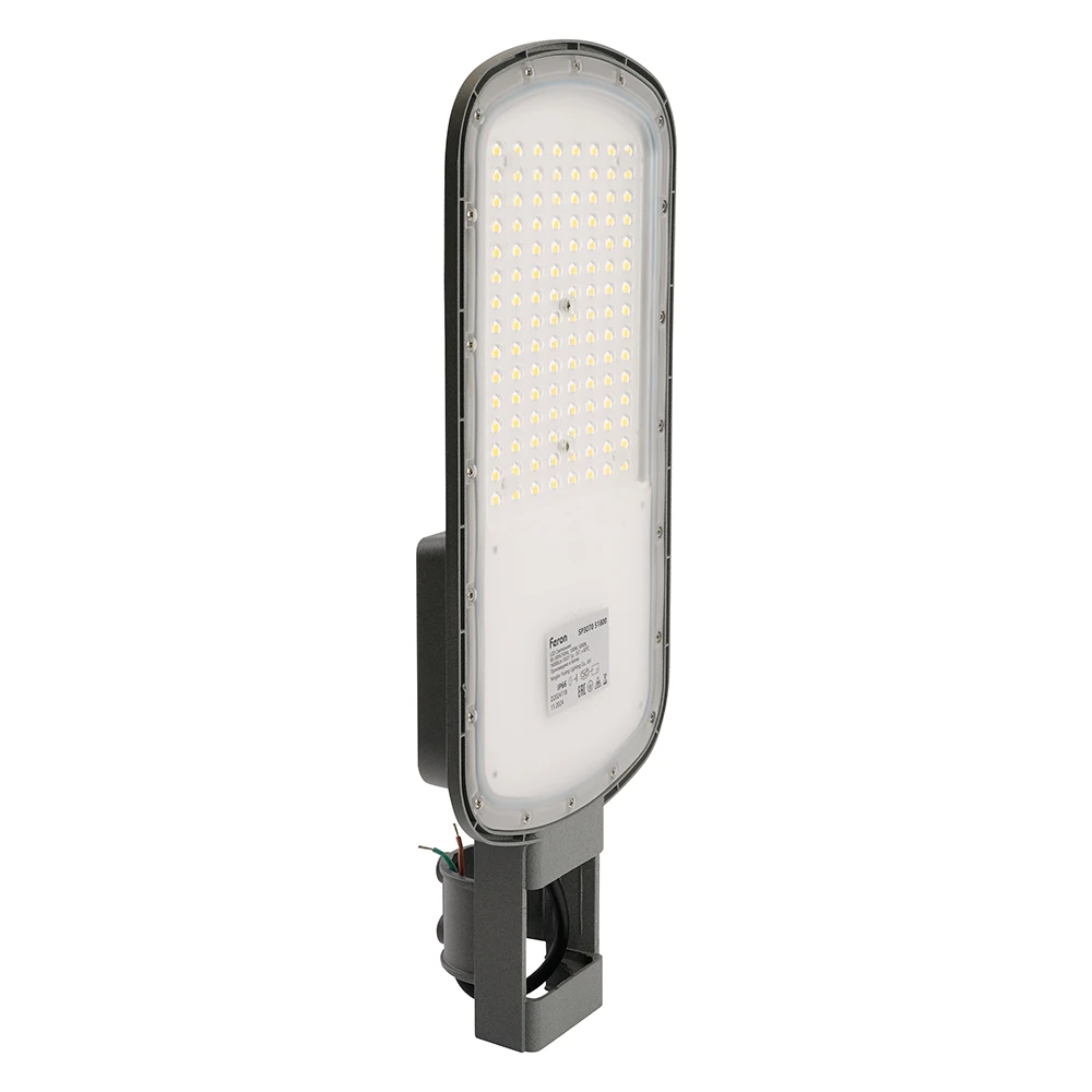 Светодиодный уличный консольный светильник Feron SP3070 100W 5000K AC90-300V, серый 51800 2