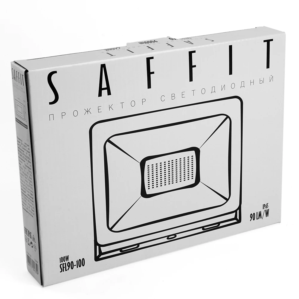 Светодиодный прожектор SAFFIT SFL90-100 IP65 100W 6400K черный 55068 5