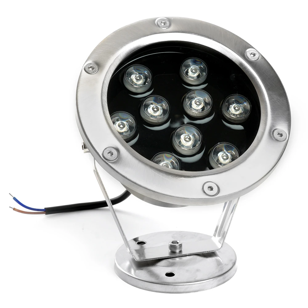 Светодиодный прожектор подводный Feron LL-824, 9W, AC24V, низковольтный, 2700K, металлик, 140*80*160mm, IP68 48457 3