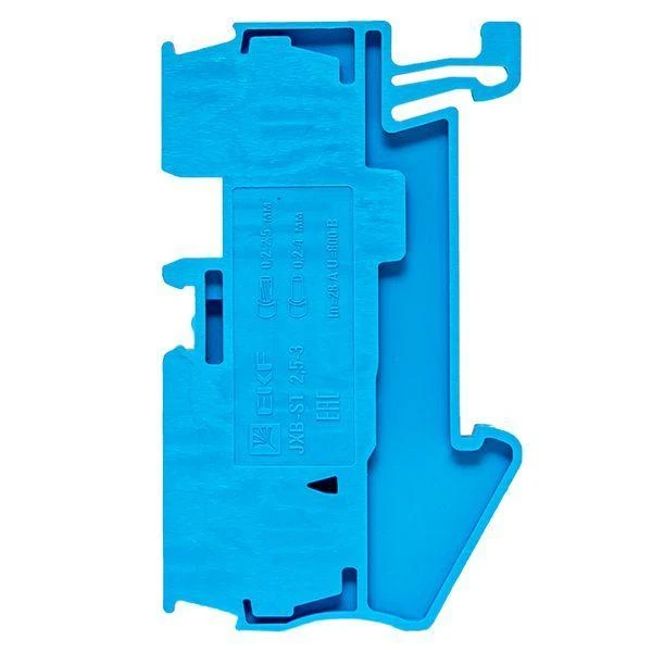 Колодка клеммная ST-2.5 28А 3 вывода пружинная син. EKF plc-jxb-st-2.5-3-blue 6