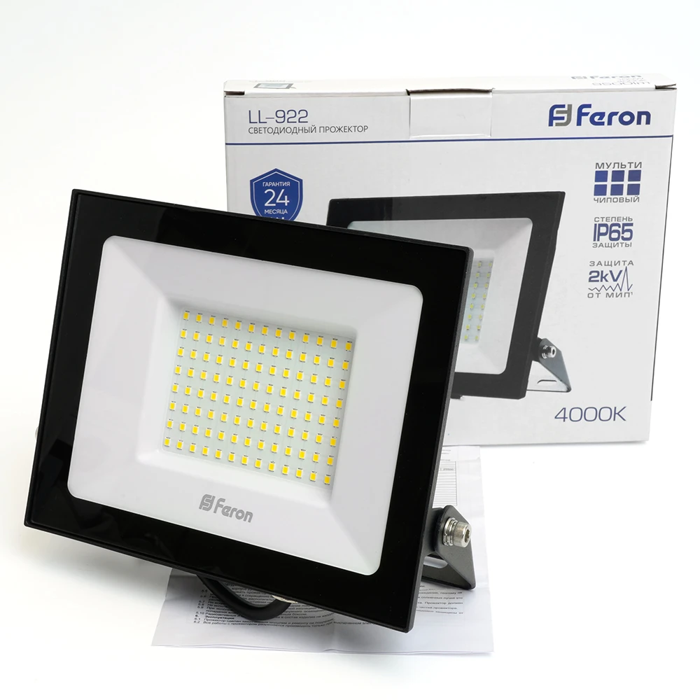 Светодиодный прожектор Feron LL-922 IP65 100W 4000K 48108 5