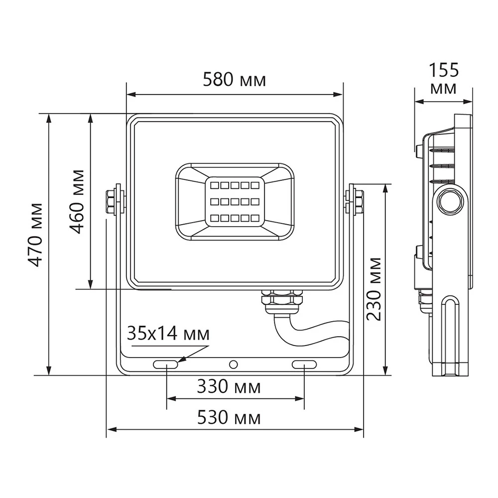 Светодиодный прожектор Feron LL-928 IP65 500W 6400K 41157 8