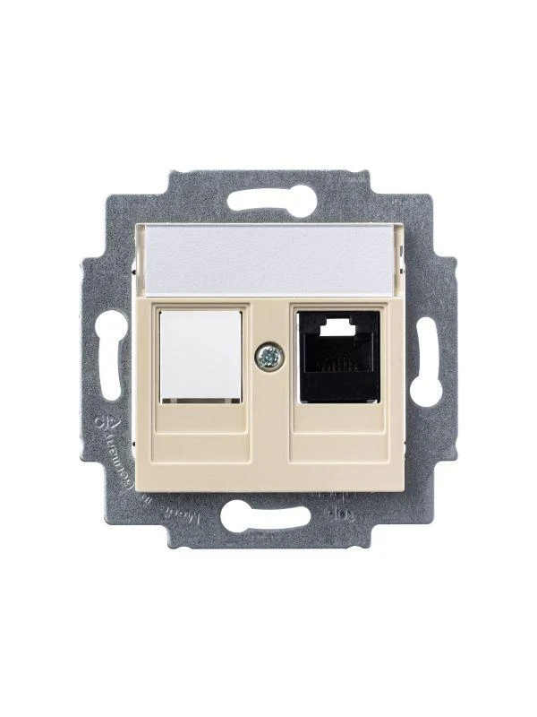 Розетка компьютерная Levit RJ45 кат.5E с заглушкой сл. кость ABB 2CHH295117A6017 3