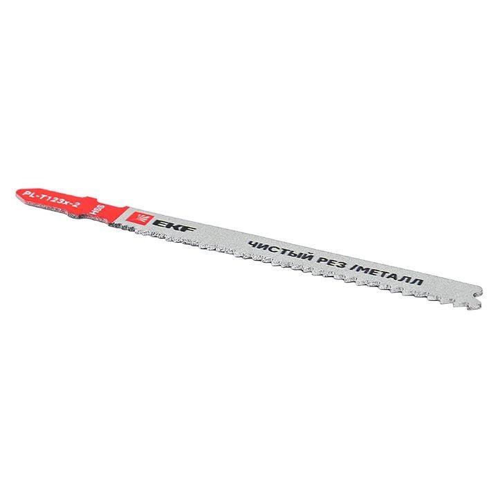 Пилка для электролобзика T123X (чистовой рез листового металла и Al)(HSS) (уп.2шт) Professional EKF pl-t123x-2 3