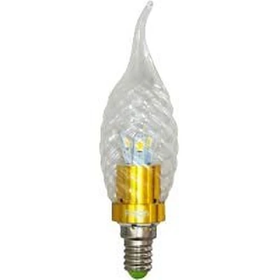 Лампа светодиодная, 6LED(3.5W) 230V E14 6400K золото, LB-78 25372