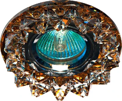 Светильник встраиваемый Feron CD2542 потолочный MR16 G5.3 коричневый, хром 18928