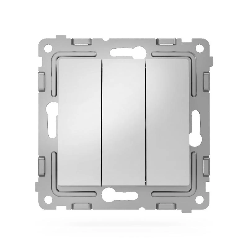 Выключатель 3-кл. СП Pixel 10А IP20 механизм алюм. TOKOV ELECTRIC TKE-PX-V3-C03 1