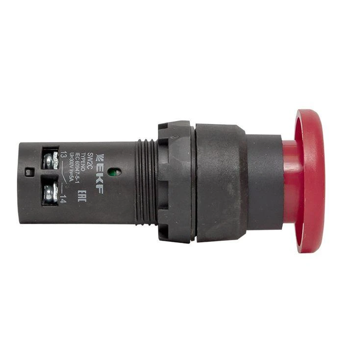 Кнопка SW2C-11MZ повор. гриб кр. NO+NC EKF sw2c-mz-r 4