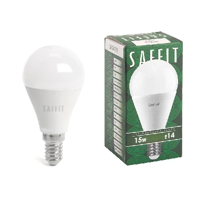Лампа светодиодная SAFFIT SBG4515 Шарик E14 15W 230V 4000K 55210