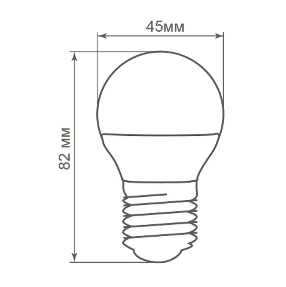 Лампа светодиодная Feron LB-38 Шарик E27 5W 175-265V 2700K 25404 2