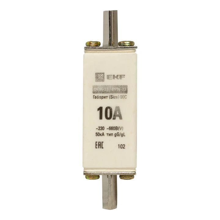 Вставка плавкая ППН-33 100/10А габарит 00C PROxima EKF fus-33/100/10 4