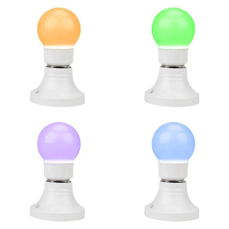 Лампа светодиодная 3Вт шар d50 9LED RGB E27 Neon-Night 405-512 2
