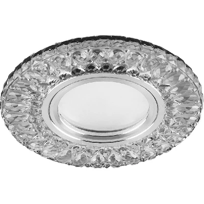 Светильник встраиваемый с белой LED подсветкой Feron CD906 потолочный MR16 G5.3 белый 28849