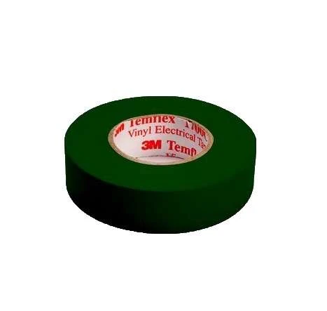 Изолента ПВХ 15мм Temflex 1300 зел. (рул.10м) 3М 7100081321 1