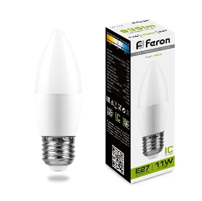 Лампа светодиодная Feron LB-770 Свеча E27 11W 175-265V 4000K 25944