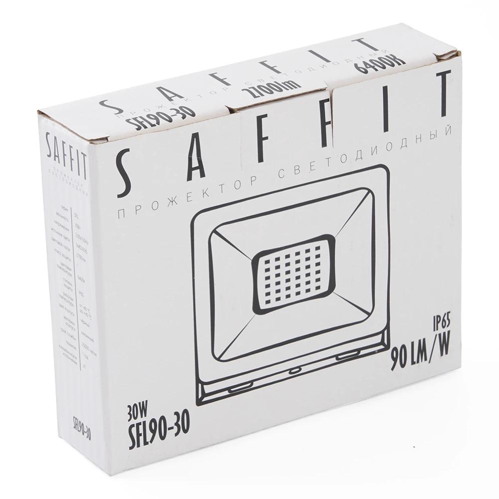 Светодиодный прожектор SAFFIT SFL90-30 IP65 30W 6400K 55065 7