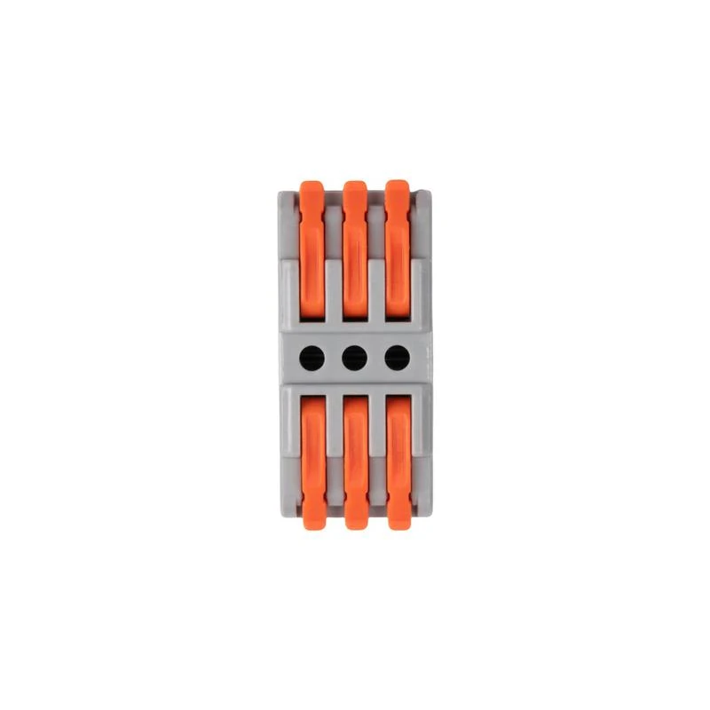 Клемма монтажная СМК PTC-3P 4233 BL/3 450В 32А 0.08-2.5(4.0)кв.мм JazzWay 5073708 3