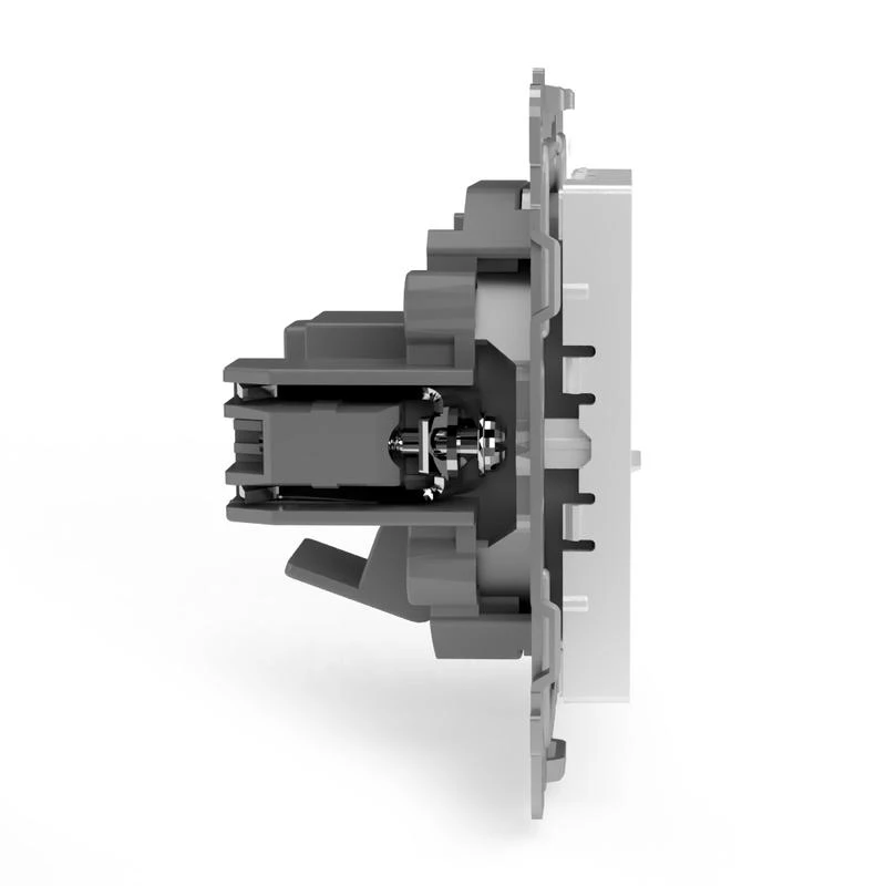 Розетка телефонная 1-м СП Pixel RJ11 механизм бел. TOKOV ELECTRIC TKE-PX-RT1-C01 3