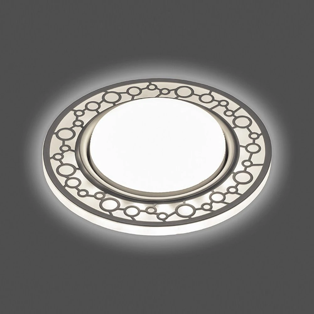 Светильник встраиваемый с белой LED подсветкой Feron CD9902 потолочный GX53 без лампы, белый 32938 1