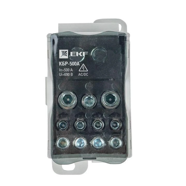 Блок распределительный КРОСС крепеж на панель и DIN КБР-500А EKF plc-kbr500 2