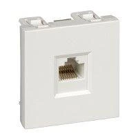 Розетка компьютерная 1-м W45 RJ45 кат.5E для кабель-канала механизм бел. SE RIN-144K5E-B 4