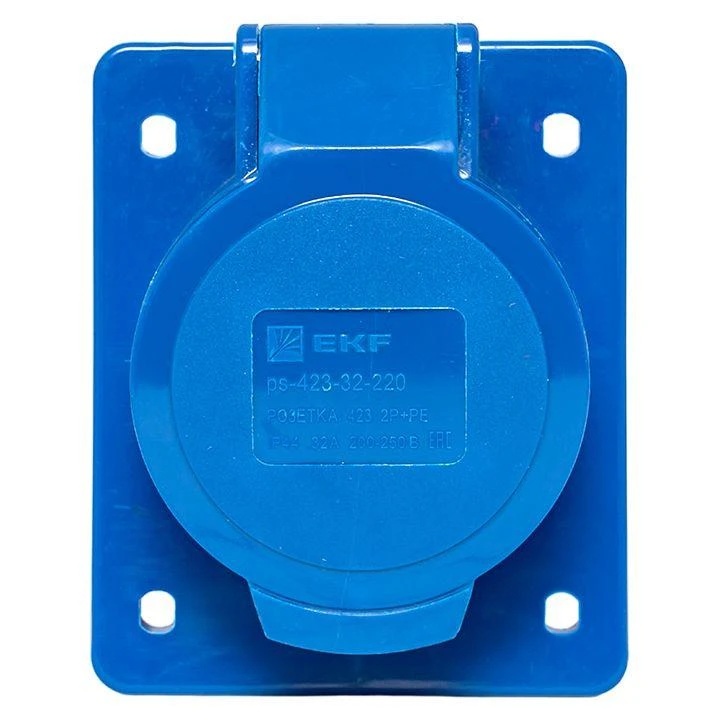 Розетка скрыт. уст. 32А 220В 2P+E IP44 (423) EKF ps-423-32-220 1