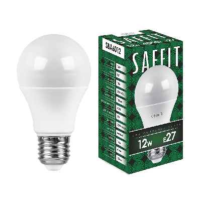 Лампа светодиодная SAFFIT SBA6012 Шар E27 12W 230V 4000K 55008