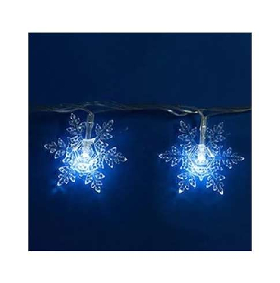 Гирлянда светодиодная «Снежинки-1» ULD-S0700-050/DTA WHITE IP20 SNOWFLAKES-1 с контроллером 50LED (дл.7м) Uniel 7930 0