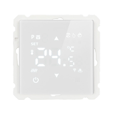 Терморегулятор Wi-Fi (механизм), STEKKER, 250В, 3500Вт, серия Катрин, GLS00-7119-01, белый 50374